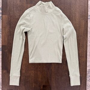 American Eagle Waffle Knit‎ Mock Neck Shirt